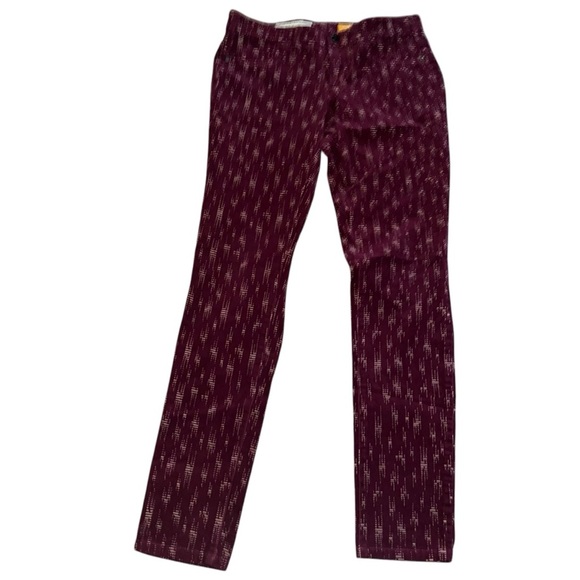 Anthropologie Pilcro & the Letterpress Printed Serif Skinny Corduroy Pants 28 - Picture 3 of 7